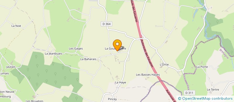 localisation de l'entreprise GAEC DE LA DENOLAIS à SAINT-JAMES