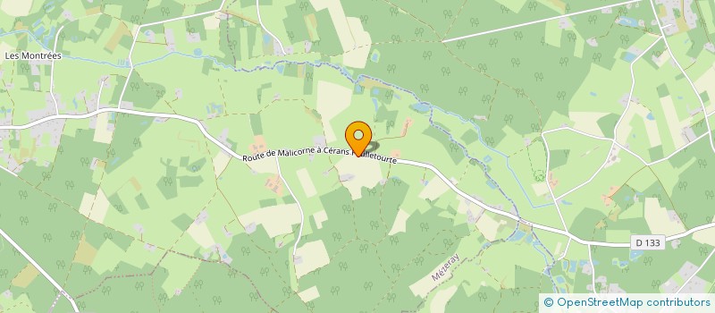 localisation de l'entreprise GAEC DE LA DERCELLIERE à VILLAINES SOUS MALICORNE
