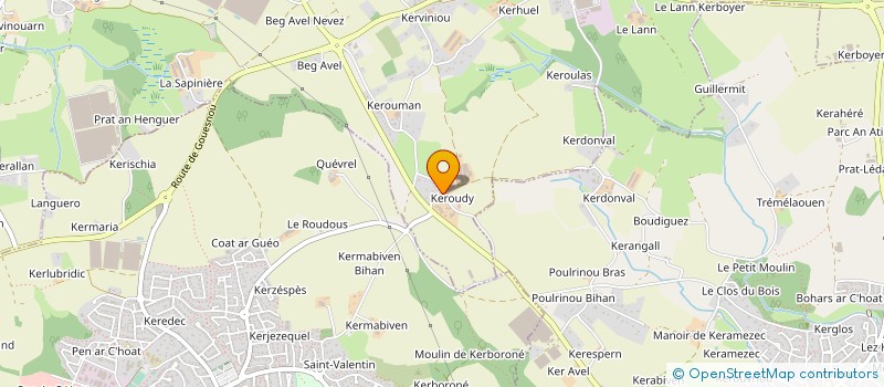 localisation de l'entreprise GAEC DE LA DIANE à MILIZAC-GUIPRONVEL