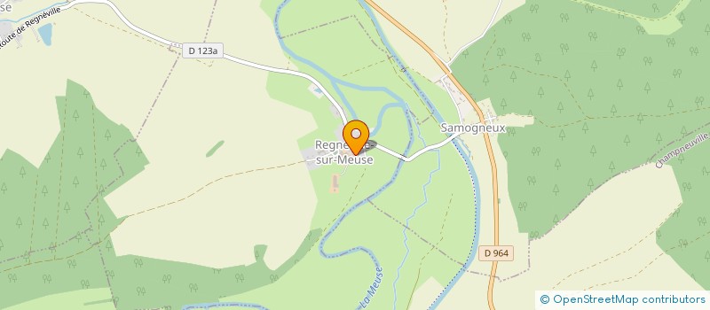 localisation de l'entreprise GAEC DE LA DOUCE PRAIRIE à REGNEVILLE-SUR-MEUSE