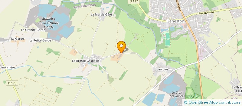 localisation de l'entreprise GAEC DE LA DOUVE à SAINT-COLOMBAN
