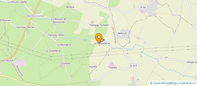 localisation de l'entreprise GAEC DE LA FAITACHERIE-HAVILLE à BENOITVILLE