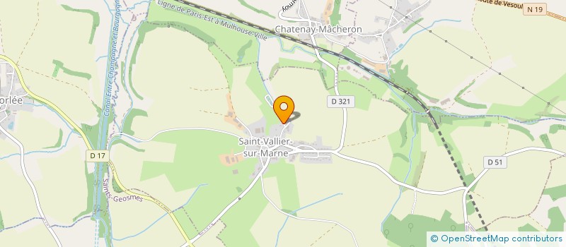 localisation de l'entreprise GAEC DE LA FARCE à SAINT-VALLIER-SUR-MARNE