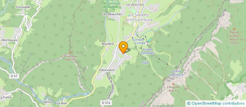 localisation de l'entreprise GAEC DE LA FAURIE à LE SAPPEY-EN-CHARTREUSE