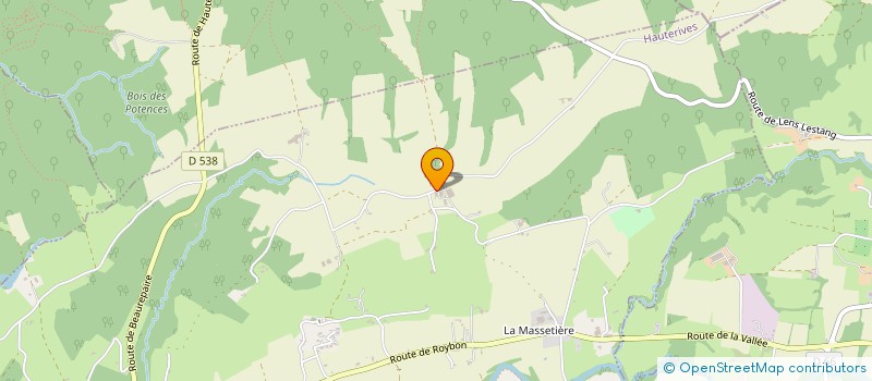 localisation de l'entreprise GAEC DE LA FAYARDAIE à HAUTERIVES
