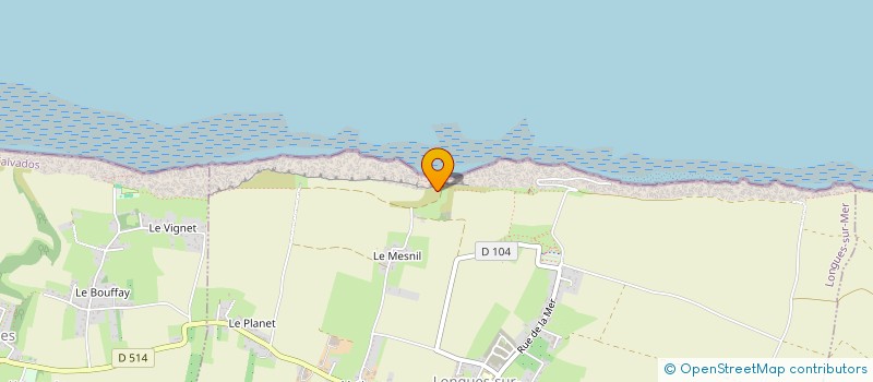 localisation de l'entreprise GAEC DE LA FELICITE à LONGUES-SUR-MER