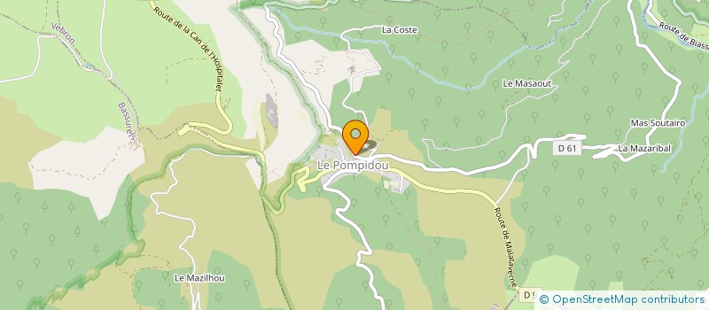 localisation de l'entreprise GAEC DE LA FERME D'ARBOUSES à MOISSAC-VALLEE-FRANCAISE