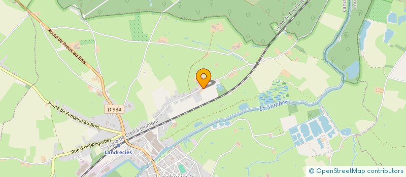 localisation de l'entreprise GAEC DE LA FERME D'HACHETTE à LANDRECIES