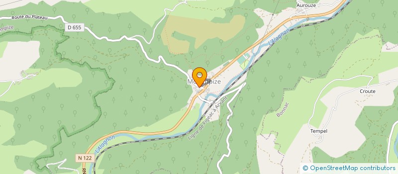 localisation de l'entreprise GAEC DE LA FERME DE BEGOUL à MOLOMPIZE