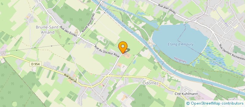 localisation de l'entreprise GAEC DE LA FERME DE FOREST à BRUILLE-SAINT-AMAND