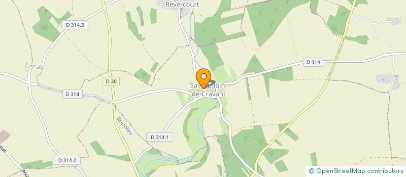 localisation de l'entreprise GAEC DE LA FERME DE LA GARENNE à SAINT-LUBIN-DE-CRAVANT
