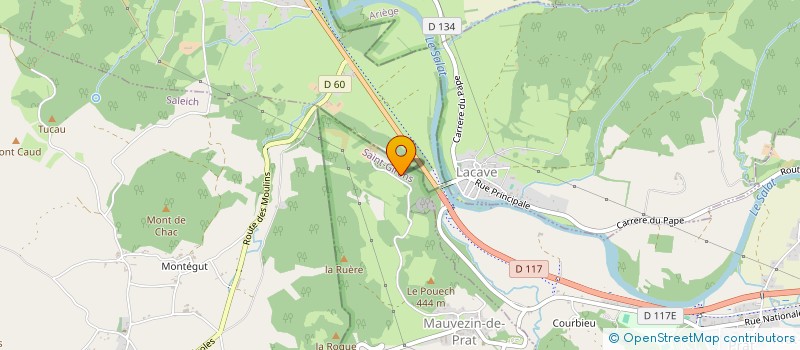 localisation de l'entreprise GAEC DE LA FERME DE LA MUSETTE  MAUVEZIN-DE-PRAT