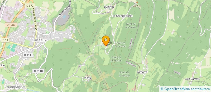 localisation de l'entreprise GAEC DE LA FERME DE LA PETITE FORET  CUISEAUX