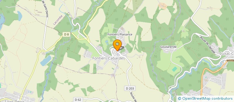 localisation de l'entreprise GAEC DE LA FERME DU CAMMAS à FONTIERS-CABARDES