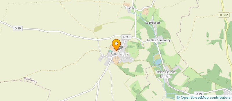 localisation de l'entreprise GAEC DE LA FERME DU FEU  BOUILLANCY