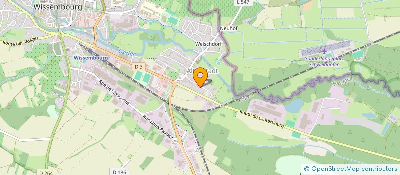 localisation de l'entreprise GAEC DE LA FERME RIKEDEL  WISSEMBOURG