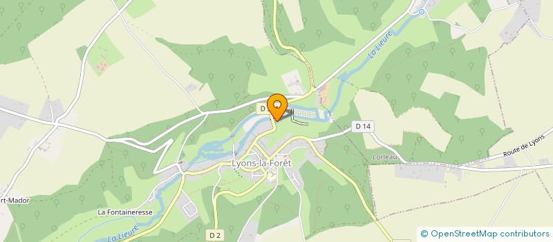 localisation de l'entreprise GAEC DE LA FERME SAINT PAUL à LYONS-LA-FORET