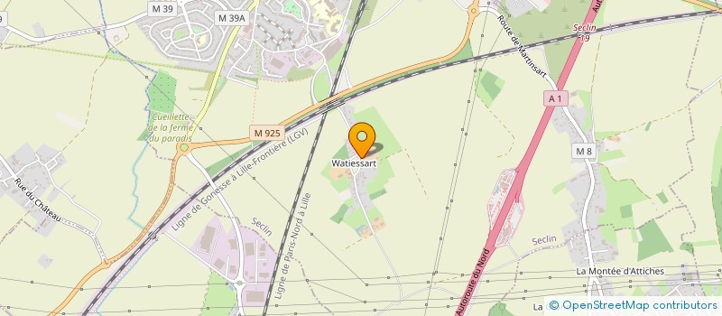 localisation de l'entreprise GAEC DE LA FERME SCHOONHEERE  SECLIN