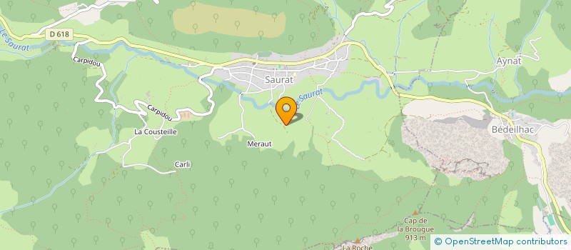 localisation de l'entreprise GAEC DE LA FETE à SAURAT