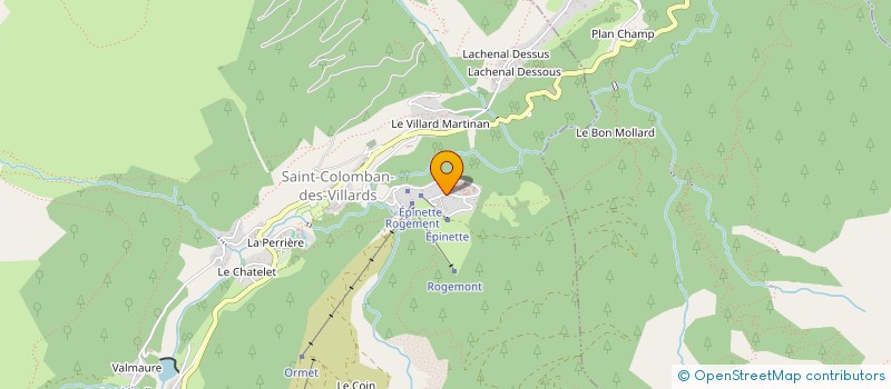 localisation de l'entreprise GAEC DE LA FIA à SAINT-COLOMBAN-DES-VILLARDS