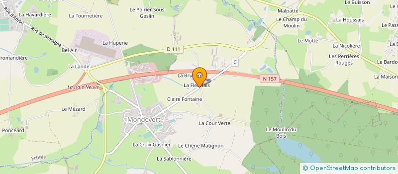 localisation de l'entreprise GAEC DE LA FLEURIAIS à ETRELLES