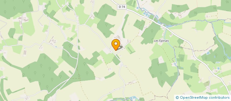 localisation de l'entreprise GAEC DE LA FLEURIERE à SAINT MICHEL DE CHAVAIGNES