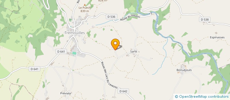 localisation de l'entreprise GAEC DE LA FONSANE à TREMOUILLES