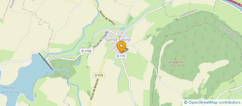 localisation de l'entreprise GAEC DE LA FONTAINE  SAINTE-SABINE