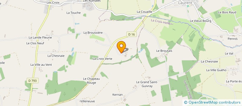 localisation de l'entreprise GAEC DE LA FONTAINE AU CLAIR à FORGES DE LANOUEE