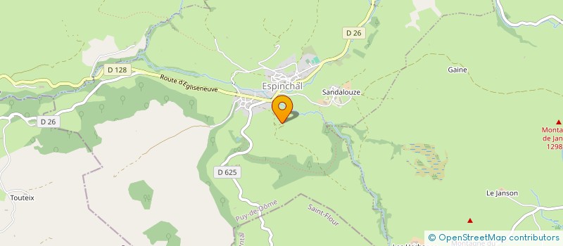 localisation de l'entreprise GAEC DE LA FONTANIER à ESPINCHAL