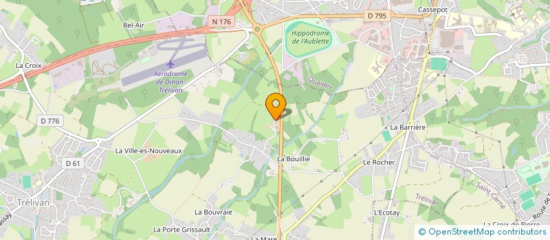 localisation de l'entreprise GAEC DE LA FORESTERIE à TRELIVAN