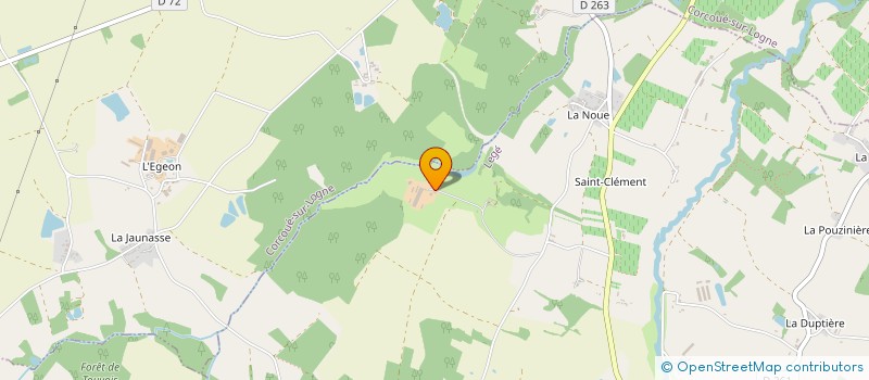 localisation de l'entreprise GAEC DE LA FORET  LEGE