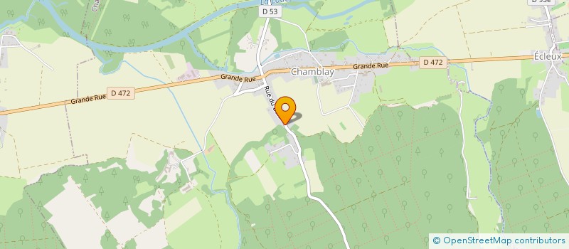 localisation de l'entreprise GAEC DE LA FORET DE CHAUX  SANTANS