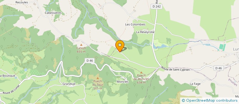 localisation de l'entreprise GAEC DE LA FORGE à SENERGUES