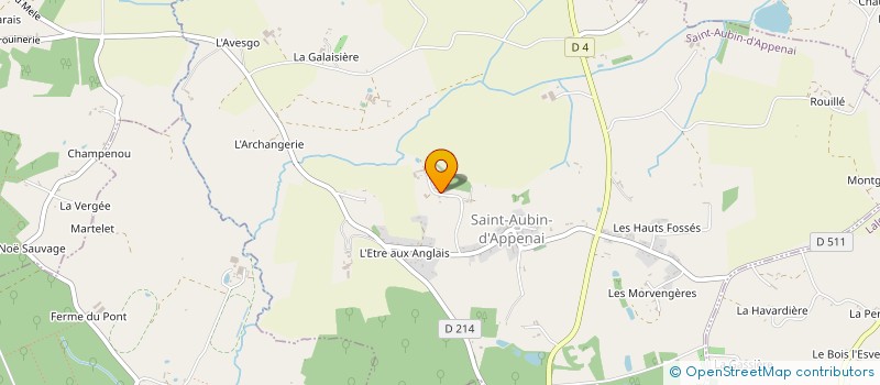 localisation de l'entreprise GAEC DE LA FOSSE à SAINT-AGNAN-SUR-SARTHE