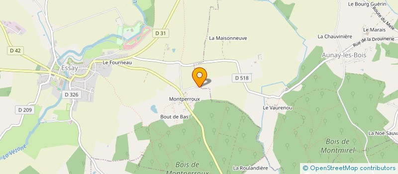 localisation de l'entreprise GAEC DE LA FOSSE LOUVIERE à SAINT-GERVAIS-DU-PERRON