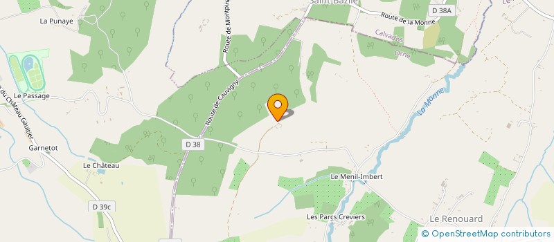 localisation de l'entreprise GAEC DE LA FOUCAUDIERE à CAMEMBERT
