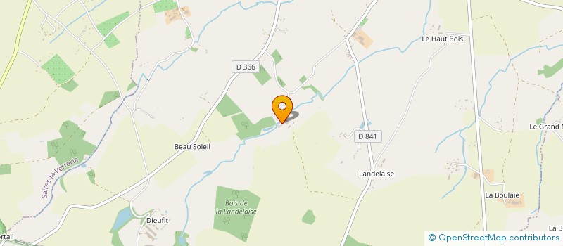 localisation de l'entreprise GAEC DE LA FOULERIE à BELLOU-EN-HOULME