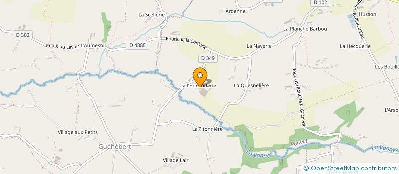 localisation de l'entreprise GAEC DE LA FOUNAUDERIE à RONCEY