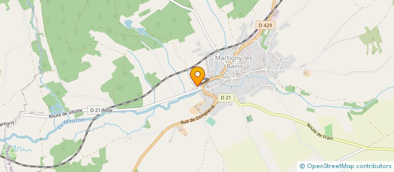 localisation de l'entreprise GAEC DE LA FRAUMONT  MARTIGNY-LES-BAINS