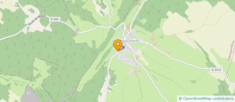 localisation de l'entreprise GAEC DE LA FRESSE  VALEMPOULIERES