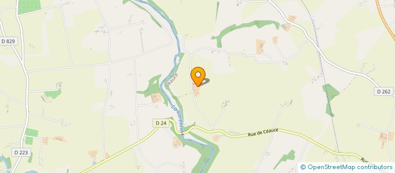 localisation de l'entreprise GAEC DE LA FRICANNIERE à CEAUCE