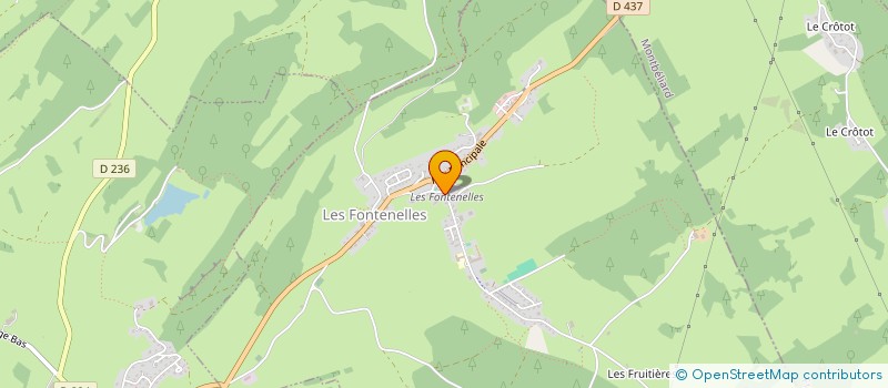 localisation de l'entreprise GAEC DE LA FROIDE COMBE à LES FONTENELLES