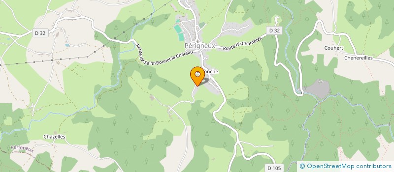 localisation de l'entreprise GAEC DE LA FULY à PERIGNEUX