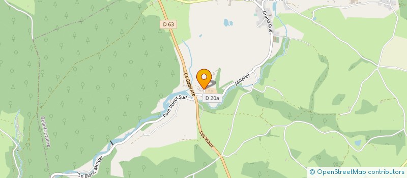 localisation de l'entreprise GAEC DE LA GABIOTTE à BELLEFONTAINE