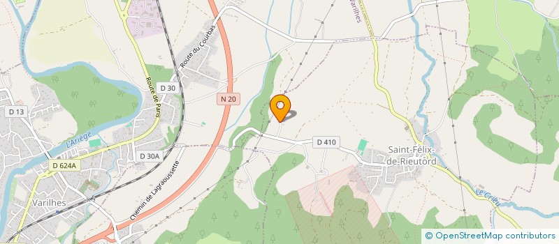 localisation de l'entreprise GAEC DE LA GALAGE à SAINT-FELIX-DE-RIEUTORD