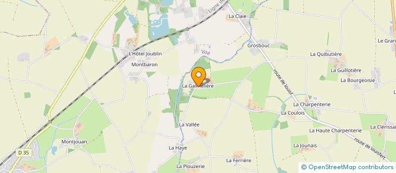 localisation de l'entreprise GAEC DE LA GALMELIERE à MOISDON-LA-RIVIERE