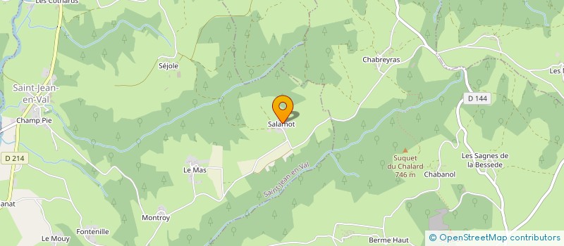 localisation de l'entreprise GAEC DE LA GARDEZIE à SAUXILLANGES