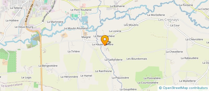 localisation de l'entreprise GAEC DE LA GARLIERE à LES CRESNAYS