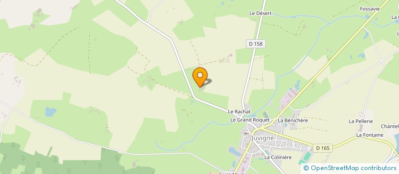 localisation de l'entreprise GAEC DE LA GAULINIERE à JUVIGNE